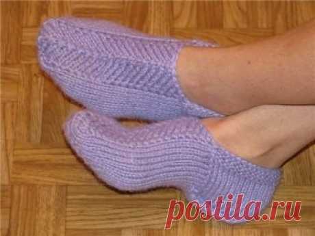 Уютные следочки, вязанные на 2-х спицах из категории Интересные идеи – Вязаные идеи, идеи для вязания