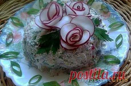 Салат с творогом и редисом | Ваши любимые рецепты