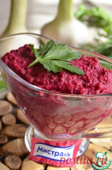 Паштет из красной фасоли и свеклы - кулинарный рецепт