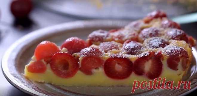 Рецепт изысканного заливного пирога с вишней - Вкусные рецепты - медиаплатформа МирТесен
