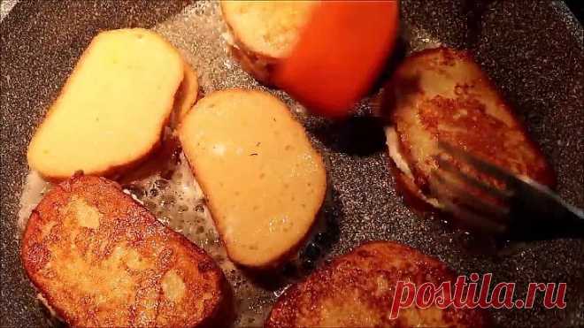 Гренки с творогом