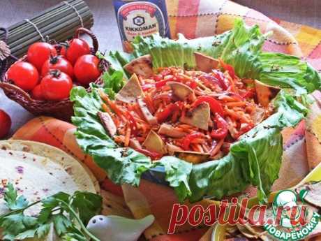Салат на основе корейской моркови - кулинарный рецепт