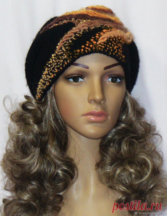 Шапка с вышивкой 055 – купить в интернет-магазине на Ярмарке Мастеров с доставкой - HCHRNRU | Липецк