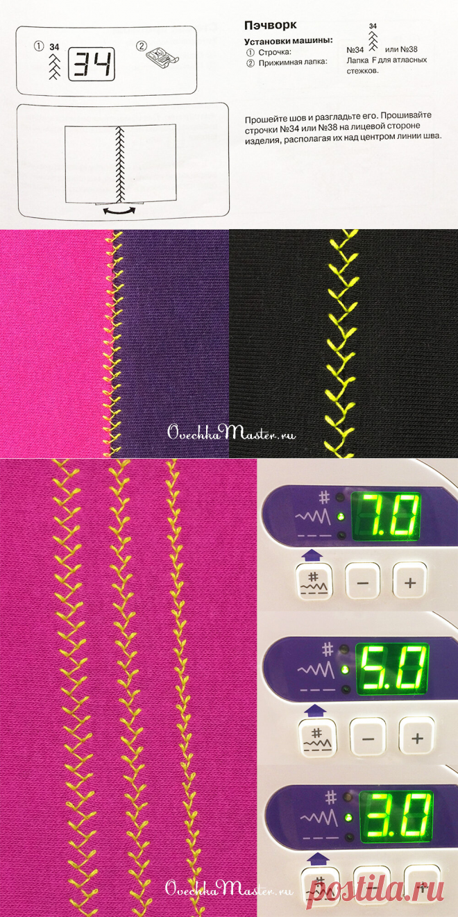 Машинные строчки. Часть 3. Вышивка - это реально! | Рукоделие от OvechkaMaster.ru | Яндекс Дзен