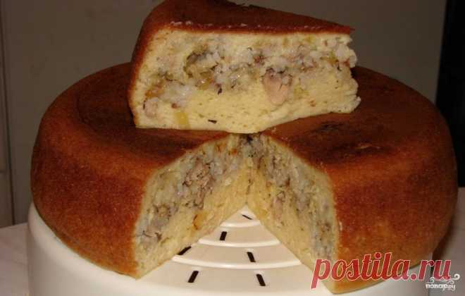 Рыбный пирог в мультиварке - пошаговый кулинарный рецепт на Повар.ру