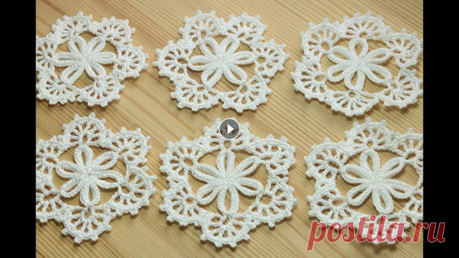 Ажурный мотив крючком - мастер класс по вязанию - crochet lesson Вязание крючком ажурного мотива. Обучающее видео по вязанию крючком. Круглые мотивы крючком. Спасибо за подписку на мой канал:...
