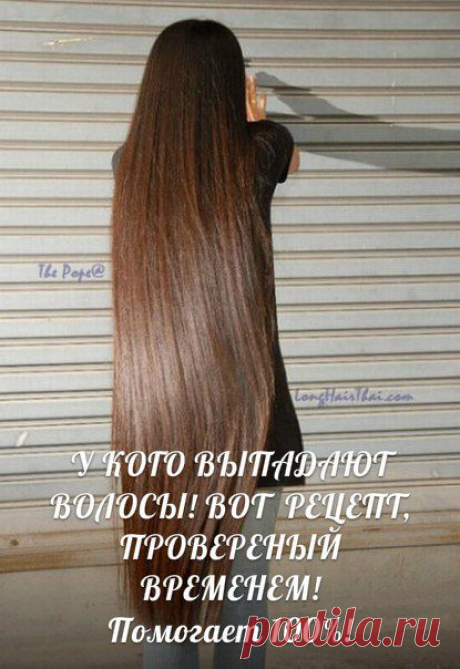 ВЫПАДАЮТ ВОЛОСЫ! ВОТ РЕЦЕПТ, ПРОВЕРЕНЫЙ ВРЕМЕНЕМ!.