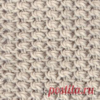 эффектный пузырчатый узор спицами .