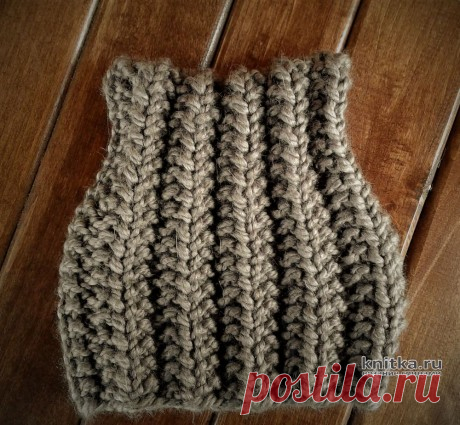 КОТОШАПКА смещённой резинкой за 1 час! Работа essa.handmade, Вязание для детей