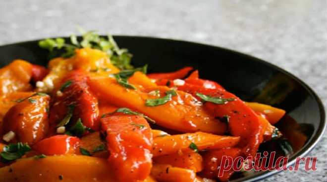 Салат из печеного сладкого перца - вкусные рецептики для вашей семьи - Салаты | Люблю готовить