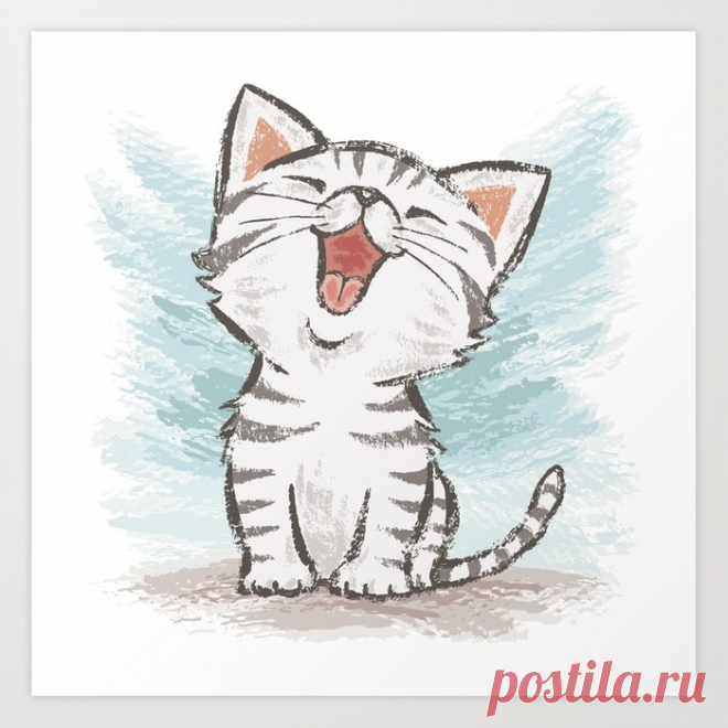 Cat Art Print by torusanogawa Buy Cat Art Print by torusanogawa. Worldwide shipping available at Society6.com. Just one of millions of high quality products available.