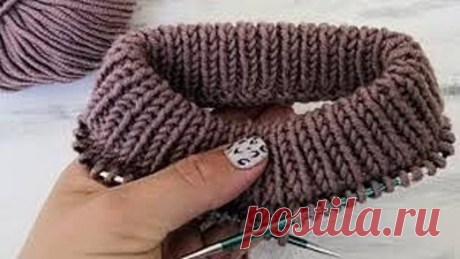 Вяжем красивый ворот спицами резинкой 1х1. Как связать ворот у свитера