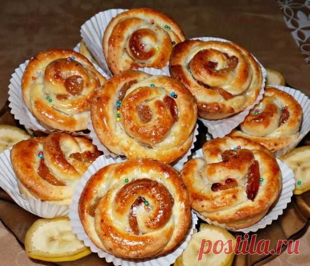 ТВОРОЖНОЕ-МИНИ БУЛОЧКИ С ИЗЮМОМ "РОЗОЧКИ"