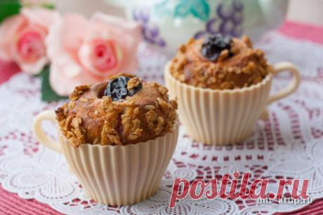 Кексы с овсяным штрейзелем