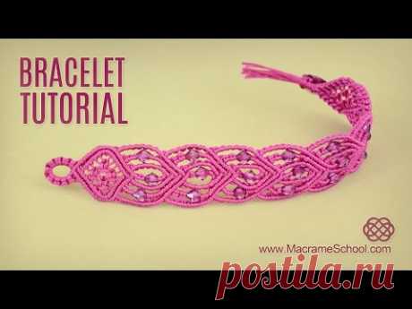 Connected Hearts Bracelet Tutorial by Macrame School