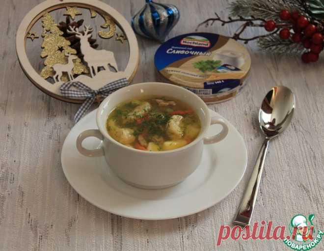 Курино-овощной суп с сырными галушками – кулинарный рецепт