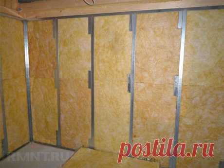 Обшивка стен гипсокартоном в деревянном доме RMNT.RU