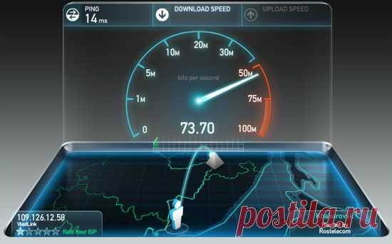 Как скорость интернета проверить speedtest онлайн на русском