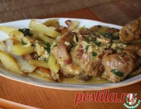 Индейка в чесночной заливке - кулинарный рецепт