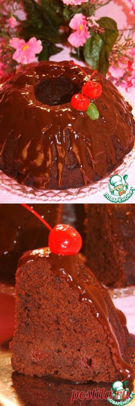 Шоколадный кекс с вишней &quot;Отелло&quot; - кулинарный рецепт