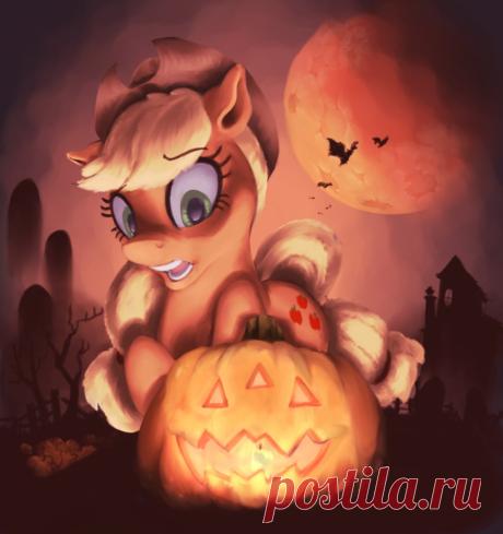 Applejack-o-Lantern by WilhelmGottfried