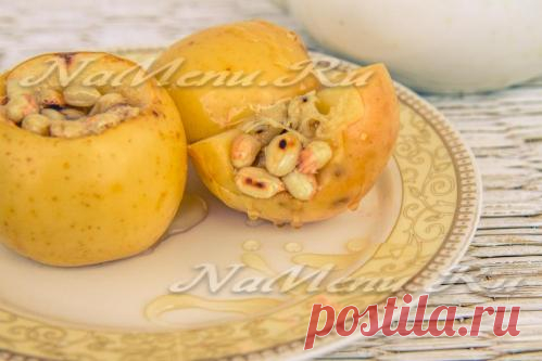 Печеные яблоки в микроволновке