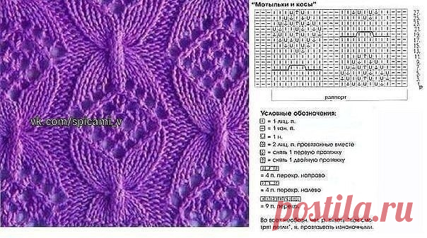 ​Подборка схем спицами