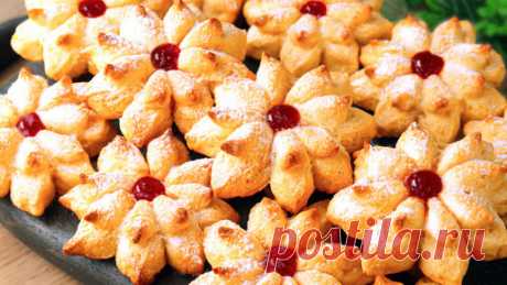 Красивое творожное печенье: