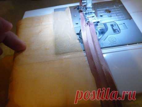 2 способа пришивания косой бейки