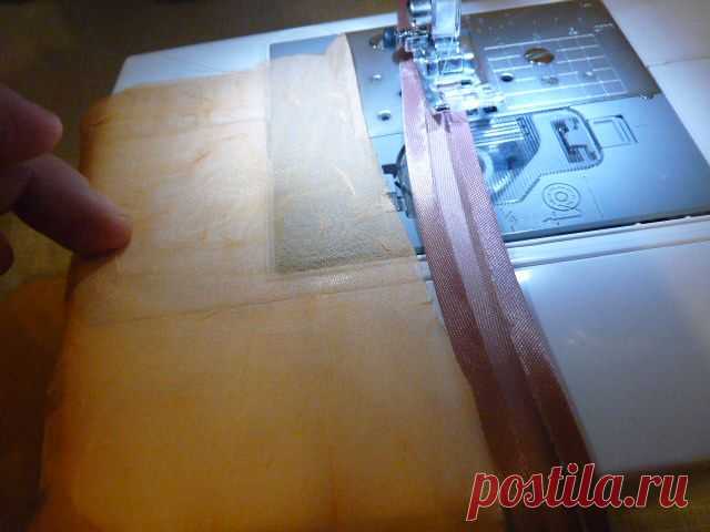 2 способа пришивания косой бейки