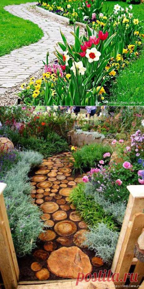 Интересные идеи оформления сада.