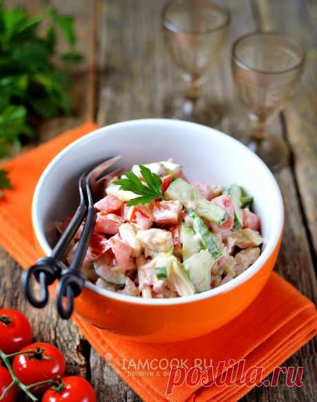 Салат «Малибу» — рецепт с фото. Сытный, сочный и очень вкусный салат с заморским названием.