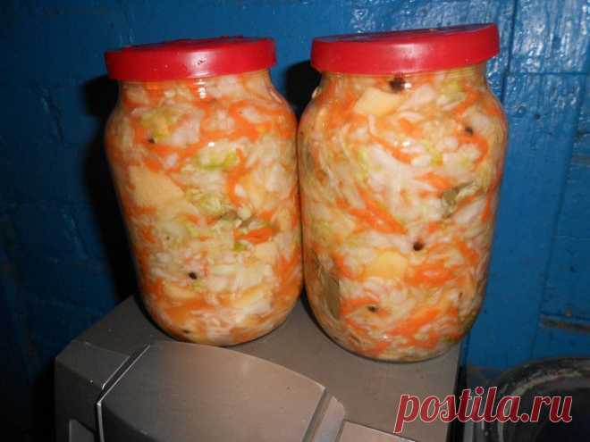 КВАШЕНАЯ КАПУСТА С ЯБЛОКАМИ.