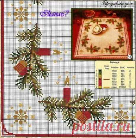 Новогодняя салфетка