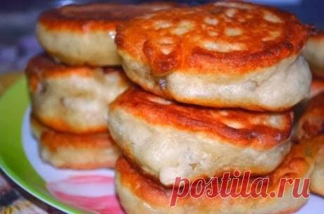 Оладьи на кефире с бананом