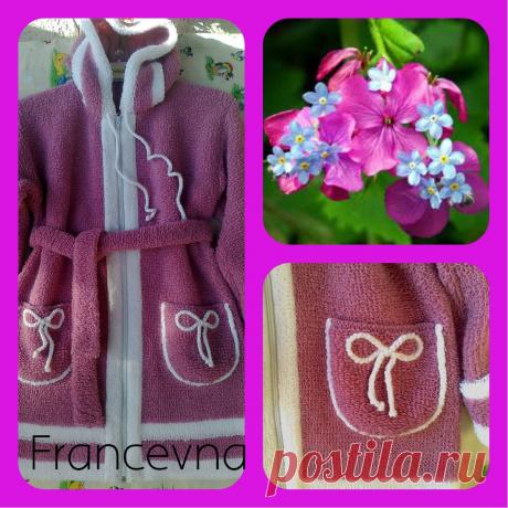 махровый халат для девочки