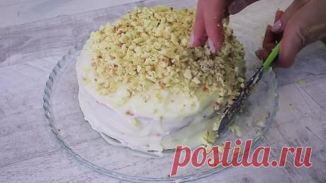 Вкусный творожный торт на сковороде