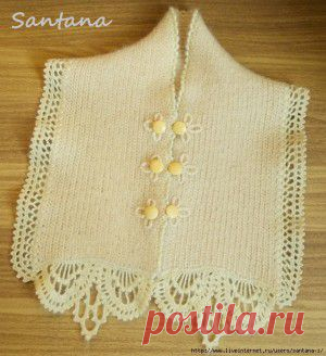 Шарф-манишка из старого шарфа