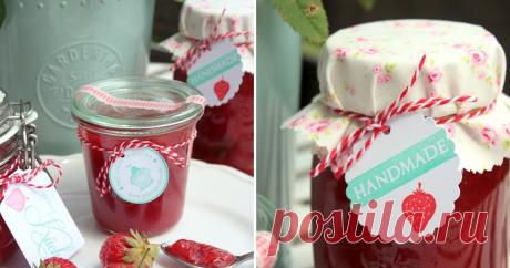 STRAWBERRY-PROSECCO JAM КЛУБНИЧНЫЙ ДЖЕМ, клубничное варенье,