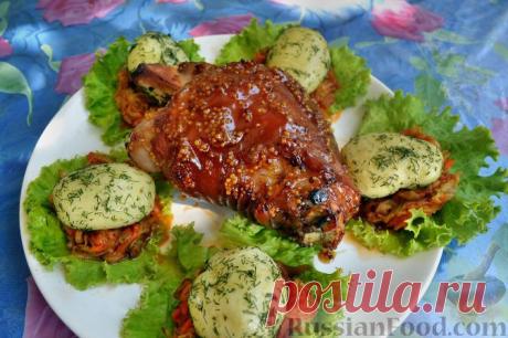 Рецепт: Рулька свиная запеченная на RussianFood.com