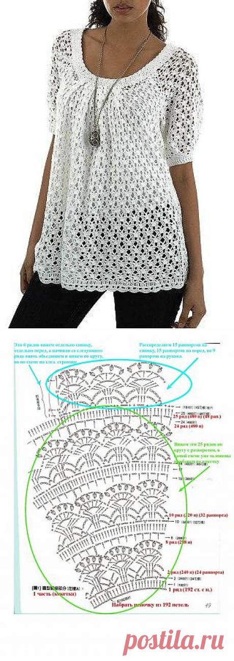 Белая туника.