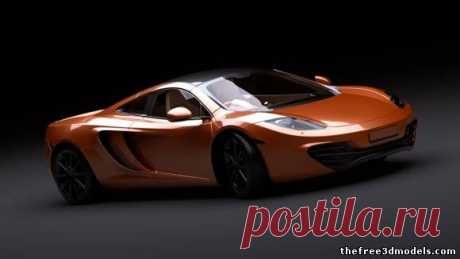 MCLaren MP4-12c Free 3D Model - .max - Free3D
