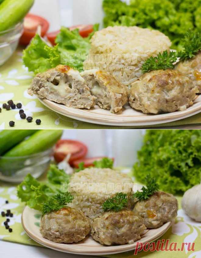Мясные шарики, запеченные в духовке с сыром внутри | Все Блюда