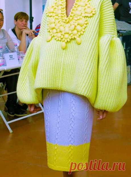 Как самый простой свитер сделать дизайнерским | О чем думают вязальщицы | Яндекс Дзен
