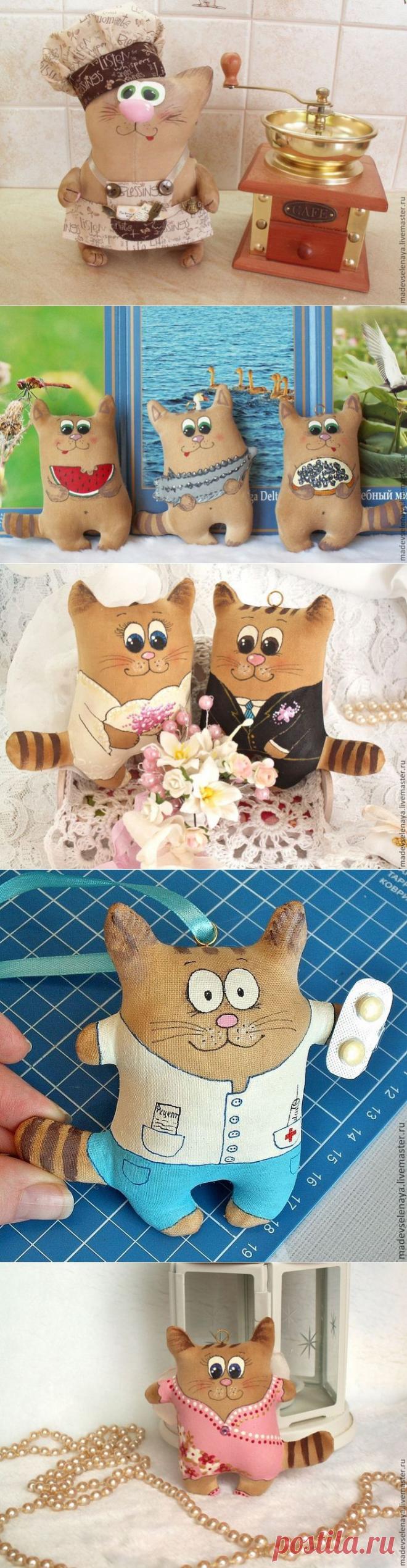 Кофейные котики Елены Мартыновой. Мастер-класс.