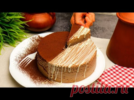 Без масла, муки и возни с духовкой! Нежный праздничный десерт! Без масла, муки и возни с духовкой! Нежный праздничный десерт!С праздником, дорогие наши зрительницы! Специально для вас делюсь рецептом потрясающего, праздн...