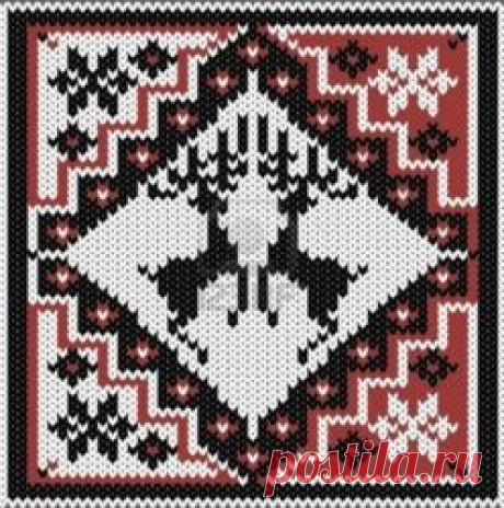Жаккардовые схемы с оленями