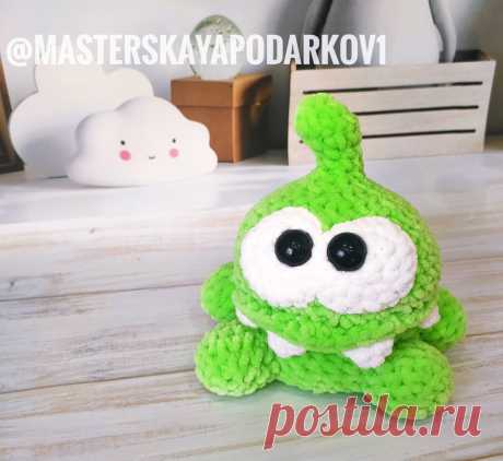 PDF Ам Ням крючком. FREE crochet pattern; Аmigurumi animal patterns. Амигуруми схемы и описания на русском. Вязаные игрушки и поделки своими руками #amimore - плюшевый Ам Нямчик из игры Cut the Rope, Ам Ням из плюшевой пряжи.