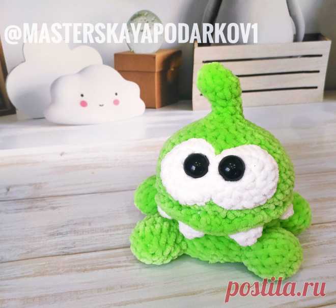 PDF Ам Ням крючком. FREE crochet pattern; Аmigurumi animal patterns. Амигуруми схемы и описания на русском. Вязаные игрушки и поделки своими руками #amimore - плюшевый Ам Нямчик из игры Cut the Rope, Ам Ням из плюшевой пряжи.