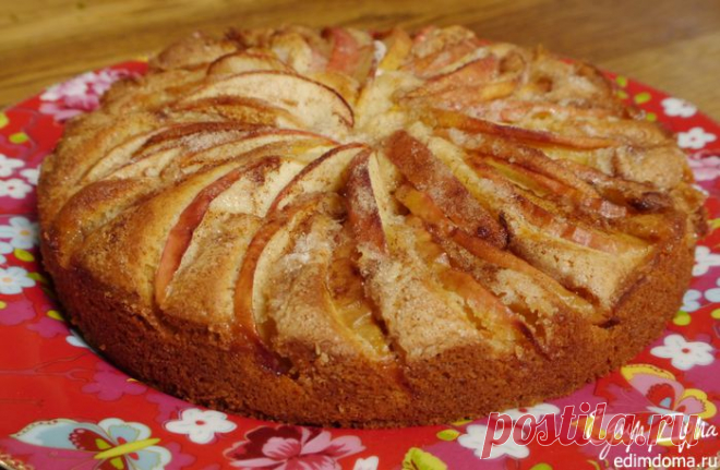 Домашний пирог с яблоками и корицей - Простые рецепты Овкусе.ру